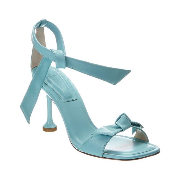 Alexandre Birman Shoes - Alexandre Birman Clarita Square Flare 85 Leather Sandal, Blue